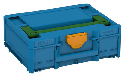Systainer³ M 137, Sky Blue with Emerald Green lid handle and Daffodil Yellow catches