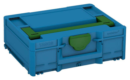 Systainer³ M 137, Sky Blue with Emerald Green lid handle and Emerald Green catches