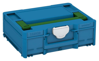 Systainer³ M 137, Sky Blue with Emerald Green lid handle and Light Grey catches