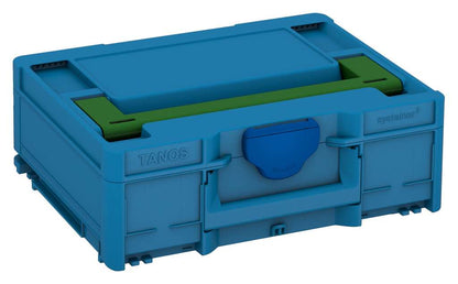 Systainer³ M 137, Sky Blue with Emerald Green lid handle and Signal Blue catches