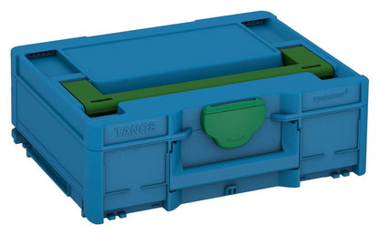 Systainer³ M 137, Sky Blue with Emerald Green lid handle and Signal Green catches