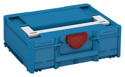 Systainer³ M 137, Sky Blue with Light Grey lid handle and Carmine Red catches