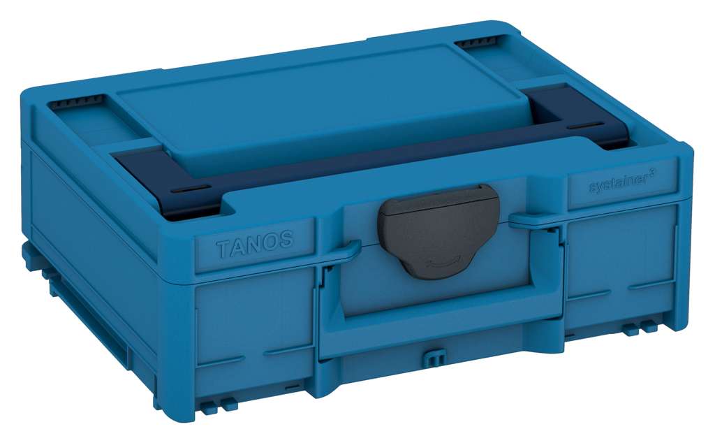 Systainer³ M 137, Sky Blue with Sapphire Blue lid handle and Anthracite catches