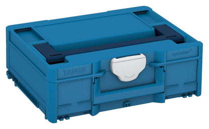 Systainer³ M 137, Sky Blue with Sapphire Blue lid handle and Light Grey catches