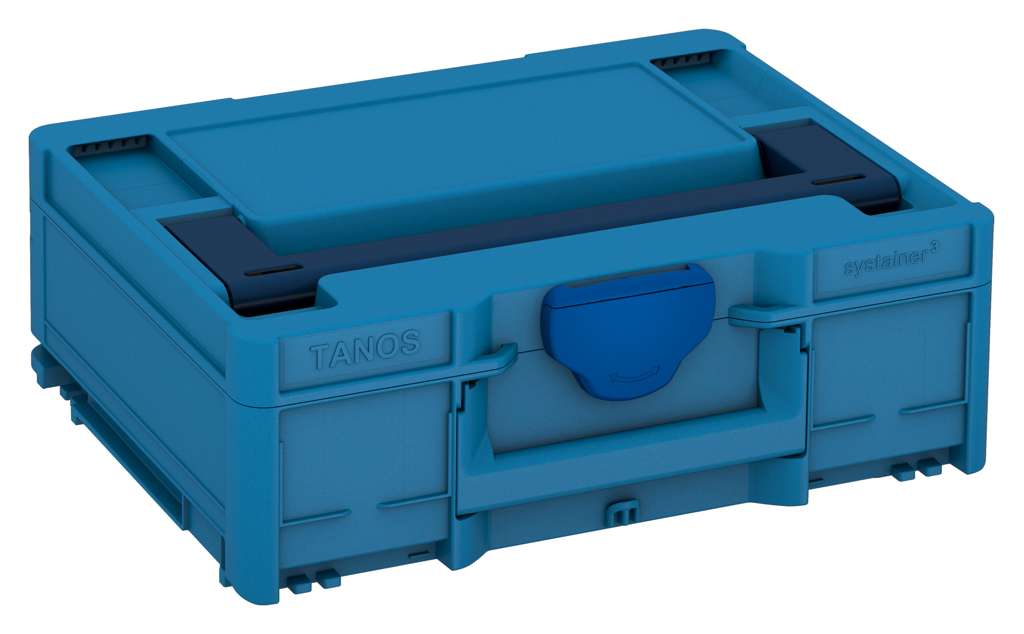 Systainer³ M 137, Sky Blue with Sapphire Blue lid handle and Signal Blue catches