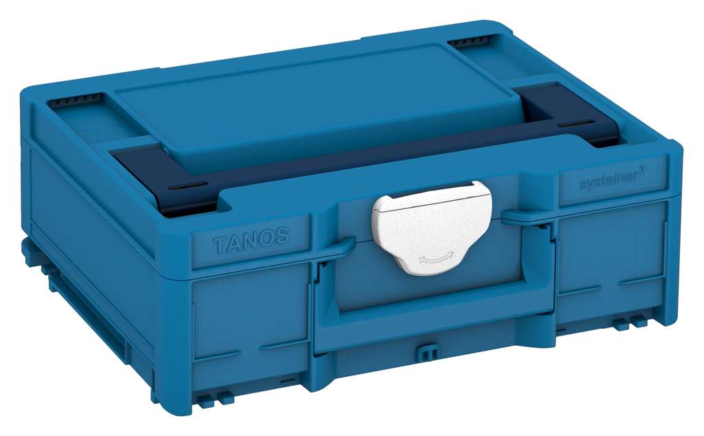 Systainer³ M 137, Sky Blue with Sapphire Blue lid handle and White catches