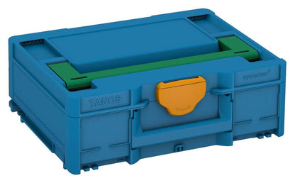 Systainer³ M 137, Sky Blue with Signal Green lid handle and Daffodil Yellow catches