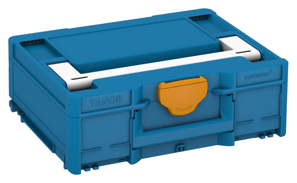 Systainer³ M 137, Sky Blue with White lid handle and Daffodil Yellow catches