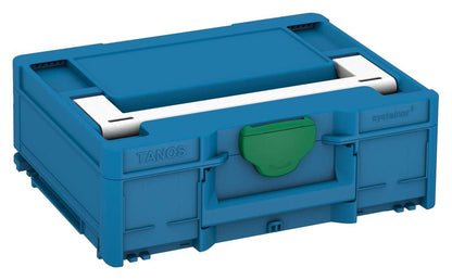 Systainer³ M 137, Sky Blue with White lid handle and Signal Green catches