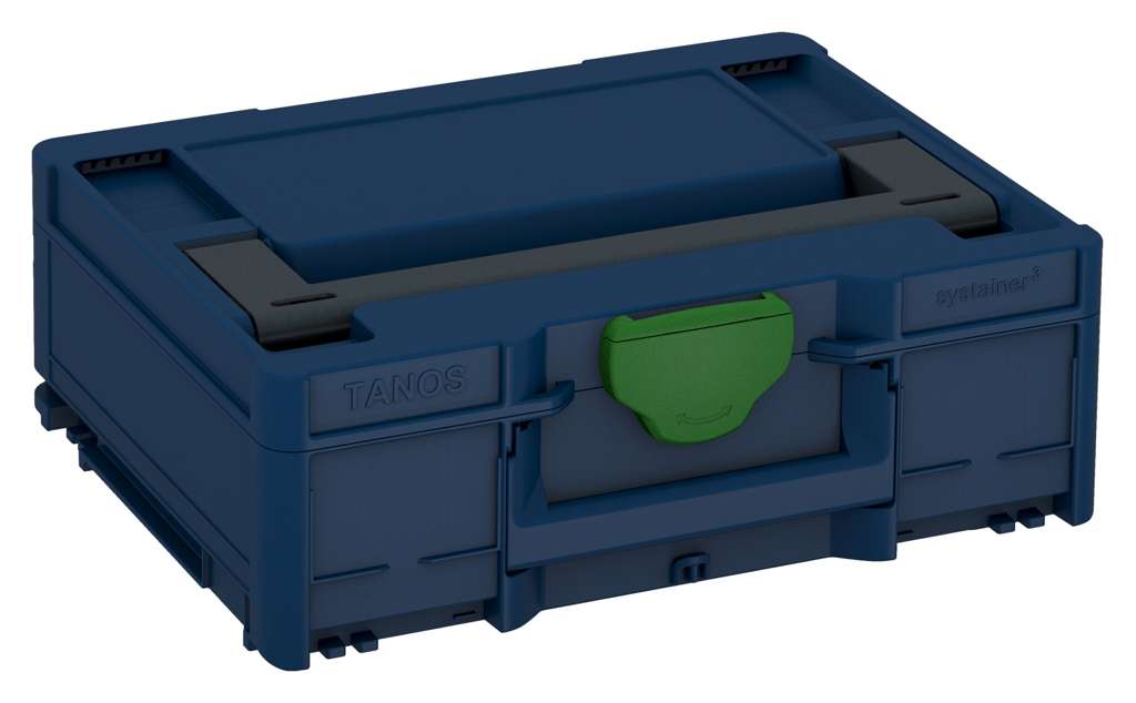 Systainer³ M 137, Sapphire Blue with Anthracite lid handle and Emerald Green catches