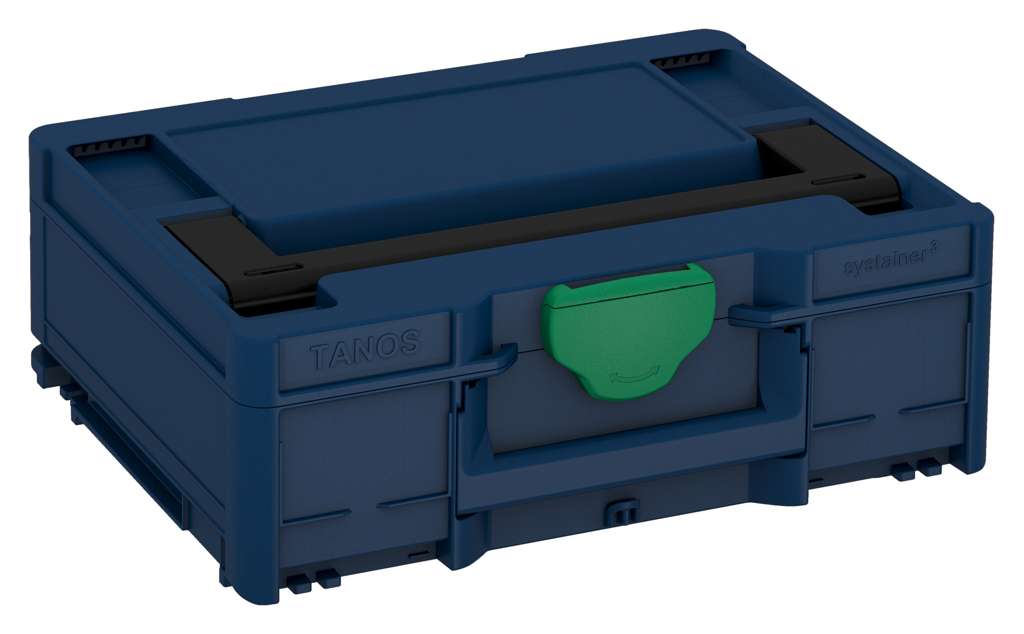 Systainer³ M 137, Sapphire Blue with Black lid handle and Signal Green catches