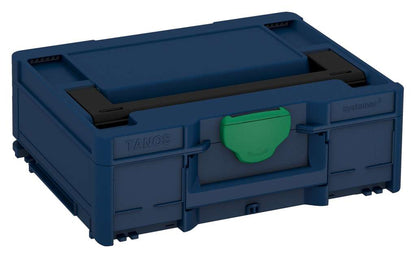 Systainer³ M 137, Sapphire Blue with Black lid handle and Signal Green catches