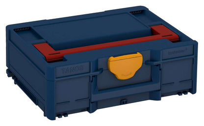 Systainer³ M 137, Sapphire Blue with Carmine Red lid handle and Daffodil Yellow catches