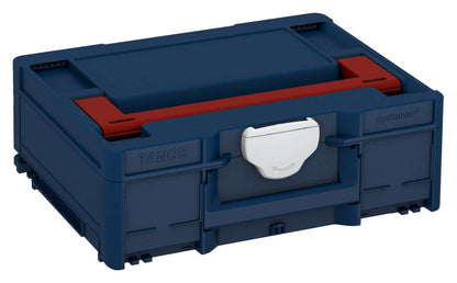 Systainer³ M 137, Sapphire Blue with Carmine Red lid handle and Light Grey catches