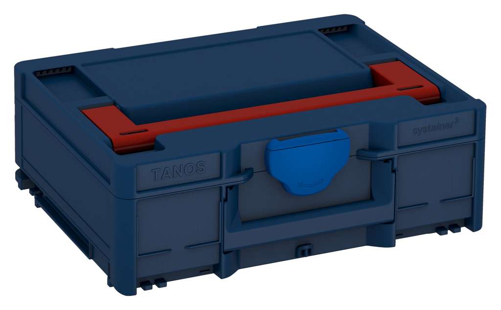 Systainer³ M 137, Sapphire Blue with Carmine Red lid handle and Signal Blue catches
