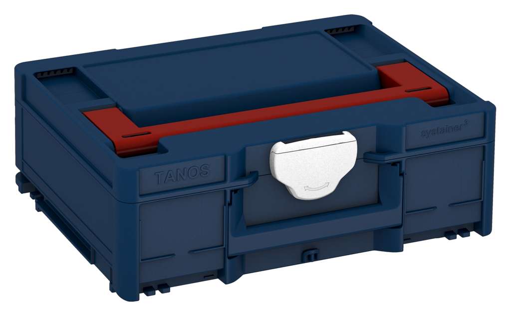 Systainer³ M 137, Sapphire Blue with Carmine Red lid handle and White catches