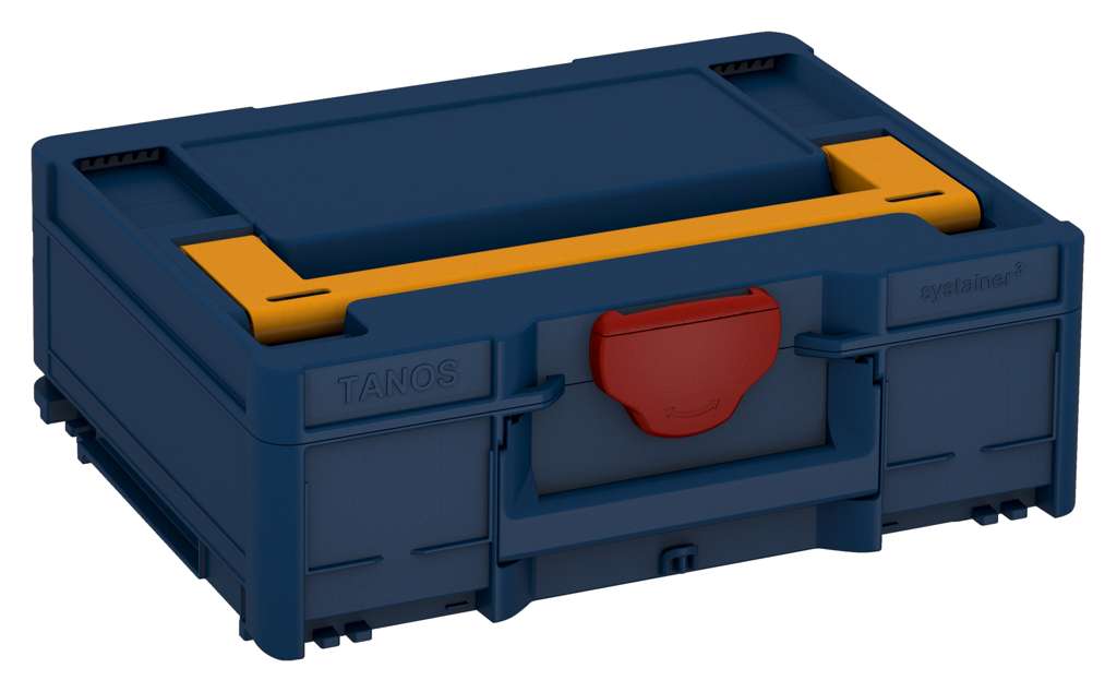 Systainer³ M 137, Sapphire Blue with Daffodil Yellow lid handle and Carmine Red catches