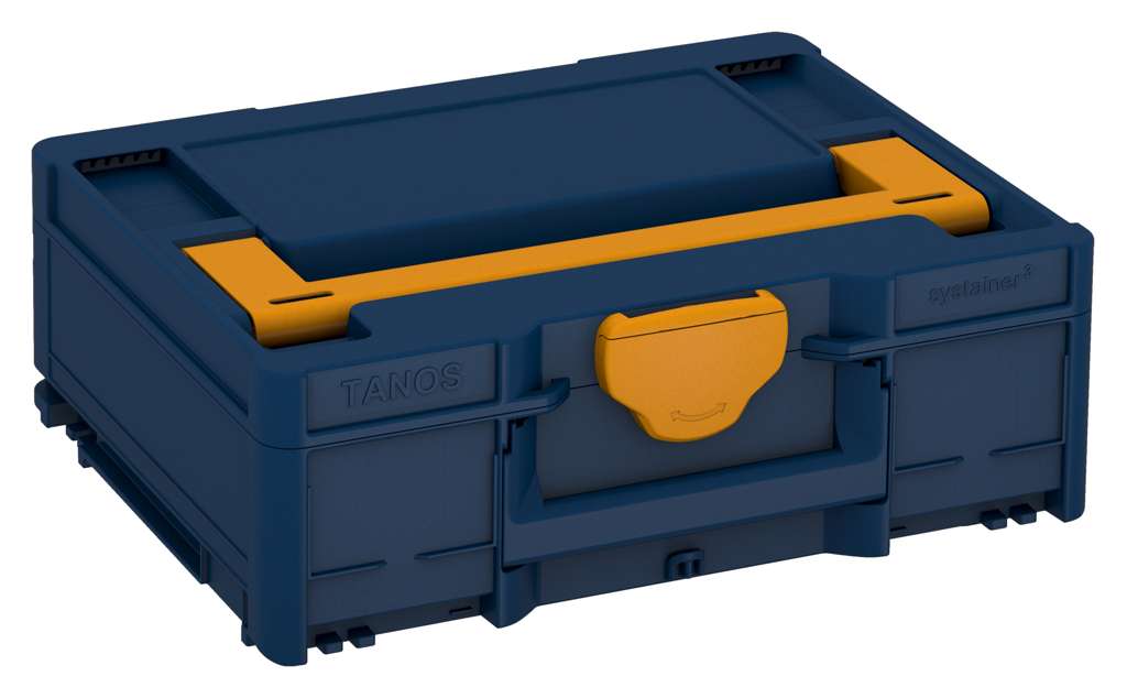 Systainer³ M 137, Sapphire Blue with Daffodil Yellow lid handle and Daffodil Yellow catches