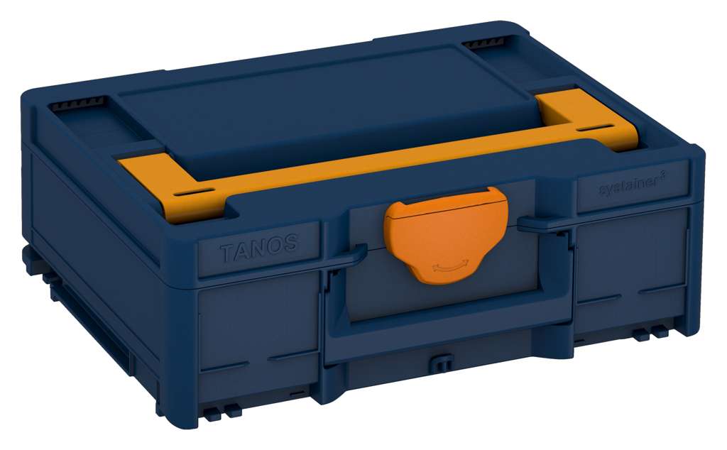 Systainer³ M 137, Sapphire Blue with Daffodil Yellow lid handle and Deep Orange catches