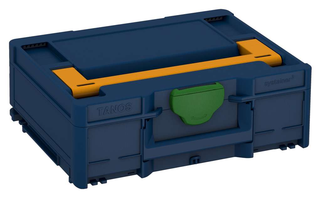 Systainer³ M 137, Sapphire Blue with Daffodil Yellow lid handle and Emerald Green catches
