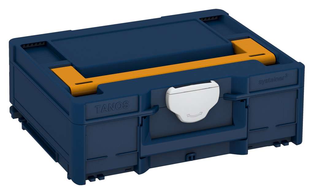 Systainer³ M 137, Sapphire Blue with Daffodil Yellow lid handle and Light Grey catches