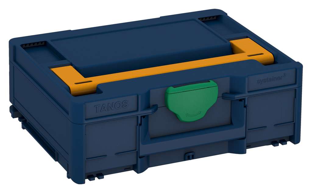 Systainer³ M 137, Sapphire Blue with Daffodil Yellow lid handle and Signal Green catches