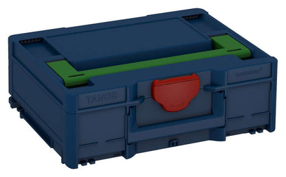 Systainer³ M 137, Sapphire Blue with Emerald Green lid handle and Carmine Red catches