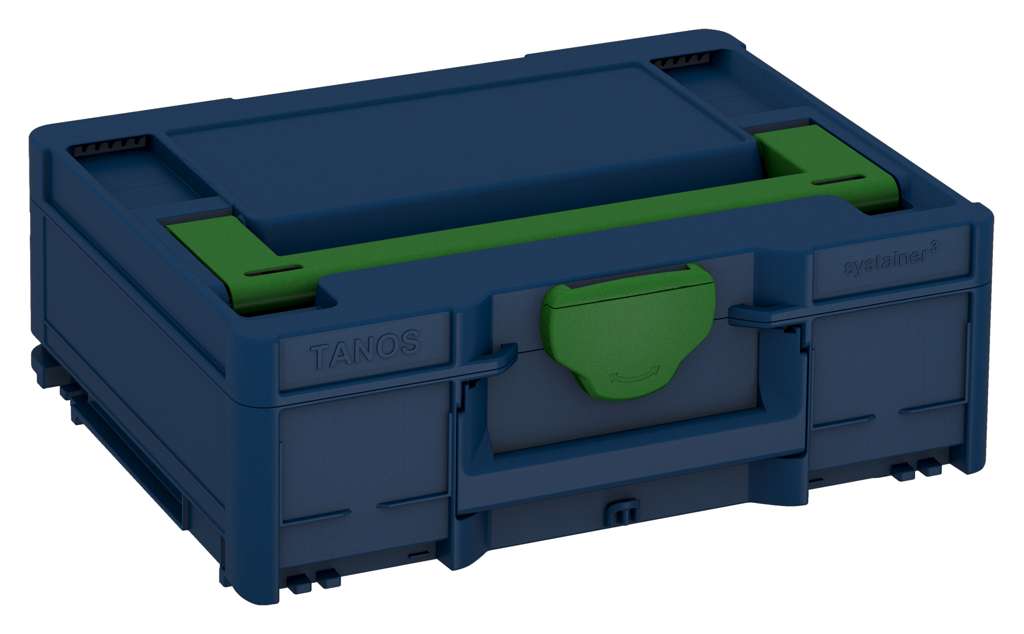 Systainer³ M 137, Sapphire Blue with Emerald Green lid handle and Emerald Green catches