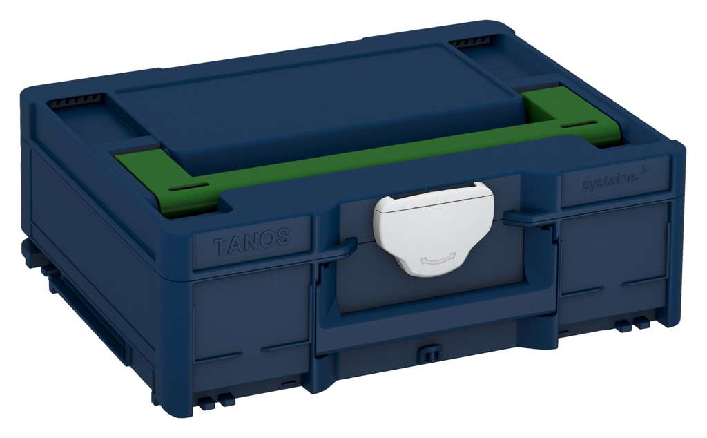Systainer³ M 137, Sapphire Blue with Emerald Green lid handle and Light Grey catches