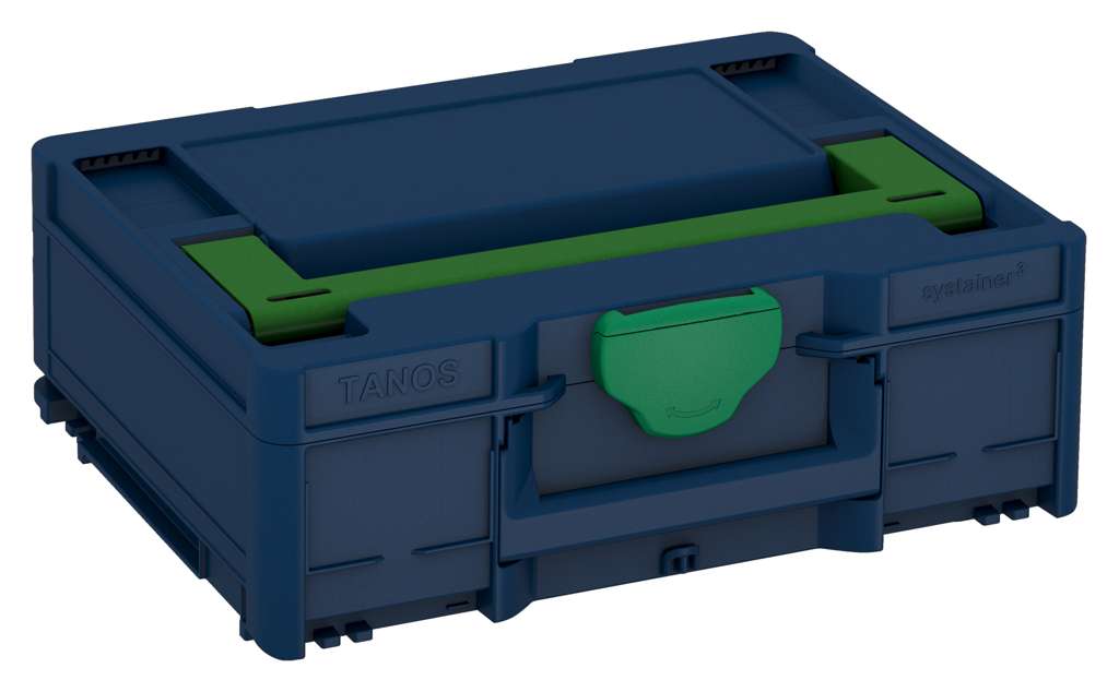 Systainer³ M 137, Sapphire Blue with Emerald Green lid handle and Signal Green catches