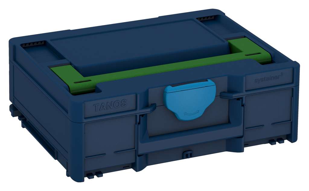 Systainer³ M 137, Sapphire Blue with Emerald Green lid handle and Sky Blue catches