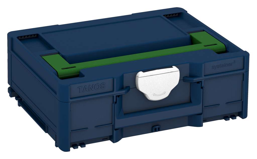 Systainer³ M 137, Sapphire Blue with Emerald Green lid handle and White catches
