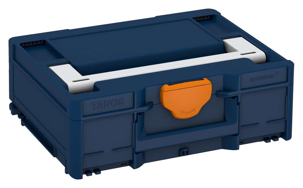 Systainer³ M 137, Sapphire Blue with Light Grey lid handle and Deep Orange catches