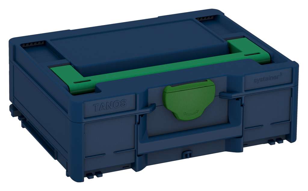 Systainer³ M 137, Sapphire Blue with Signal Green lid handle and Emerald Green catches