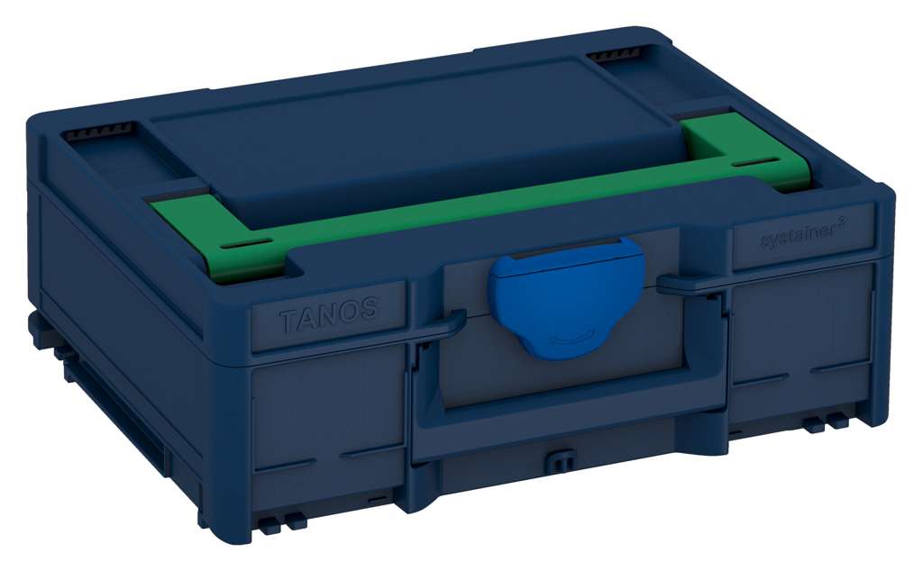 Systainer³ M 137, Sapphire Blue with Signal Green lid handle and Signal Blue catches