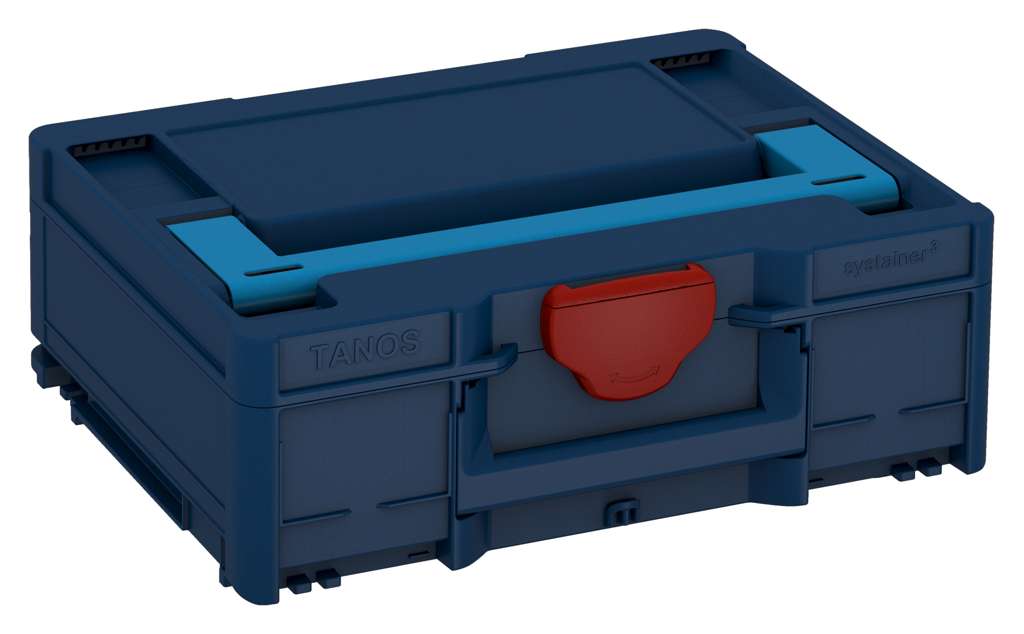 Systainer³ M 137, Sapphire Blue with Sky Blue lid handle and Carmine Red catches