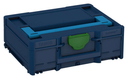 Systainer³ M 137, Sapphire Blue with Sky Blue lid handle and Emerald Green catches