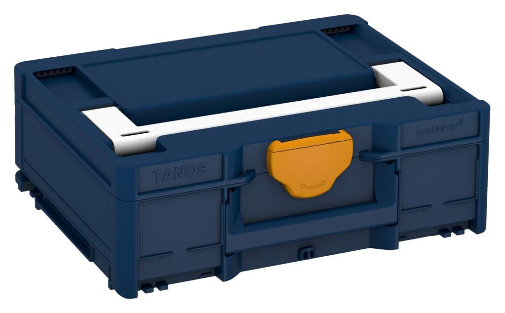 Systainer³ M 137, Sapphire Blue with White lid handle and Daffodil Yellow catches