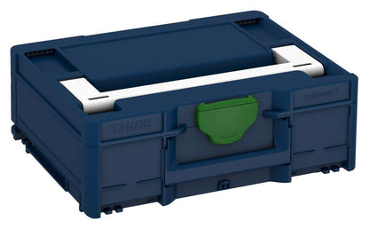 Systainer³ M 137, Sapphire Blue with White lid handle and Emerald Green catches