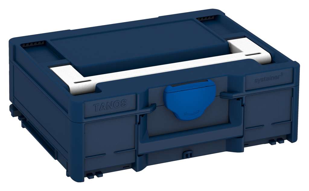 Systainer³ M 137, Sapphire Blue with White lid handle and Signal Blue catches