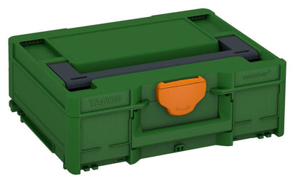 Systainer³ M 137, Emerald Green with Anthracite lid handle and Deep Orange catches
