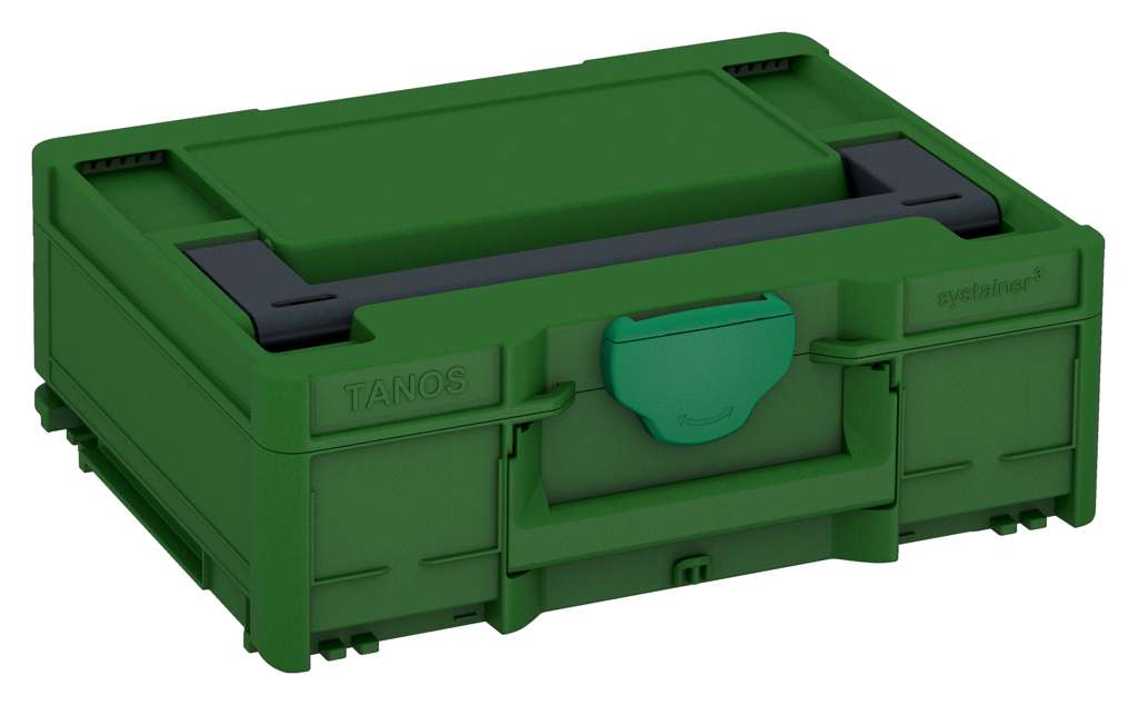 Systainer³ M 137, Emerald Green with Anthracite lid handle and Signal Green catches
