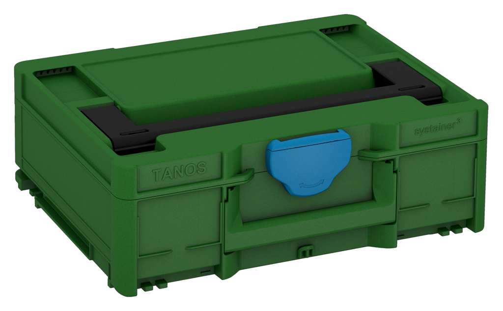 Systainer³ M 137, Emerald Green with Black lid handle and Sky Blue catches