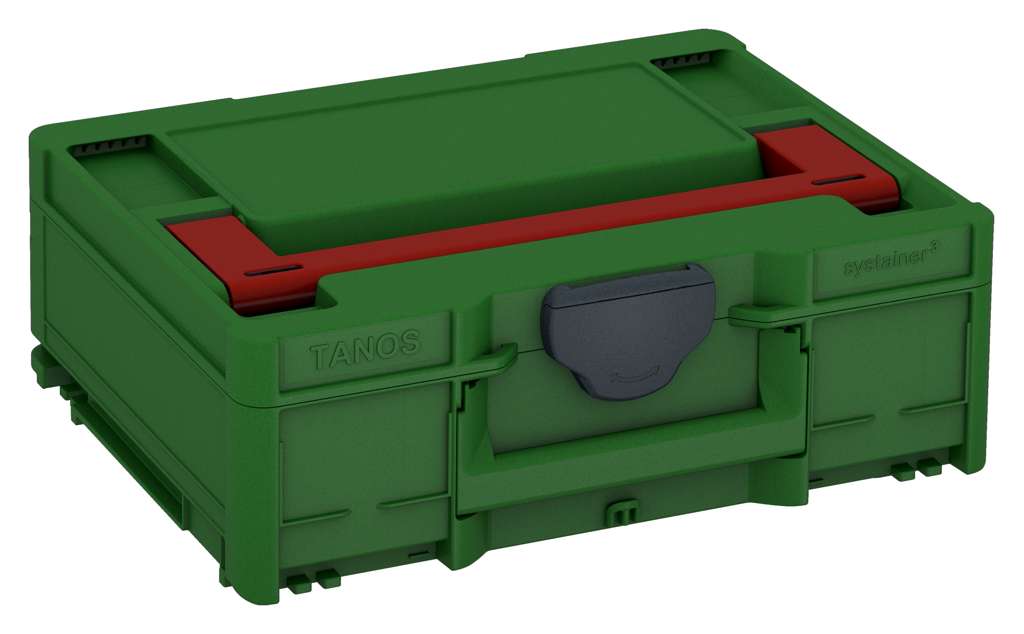 Systainer³ M 137, Emerald Green with Carmine Red lid handle and Anthracite catches