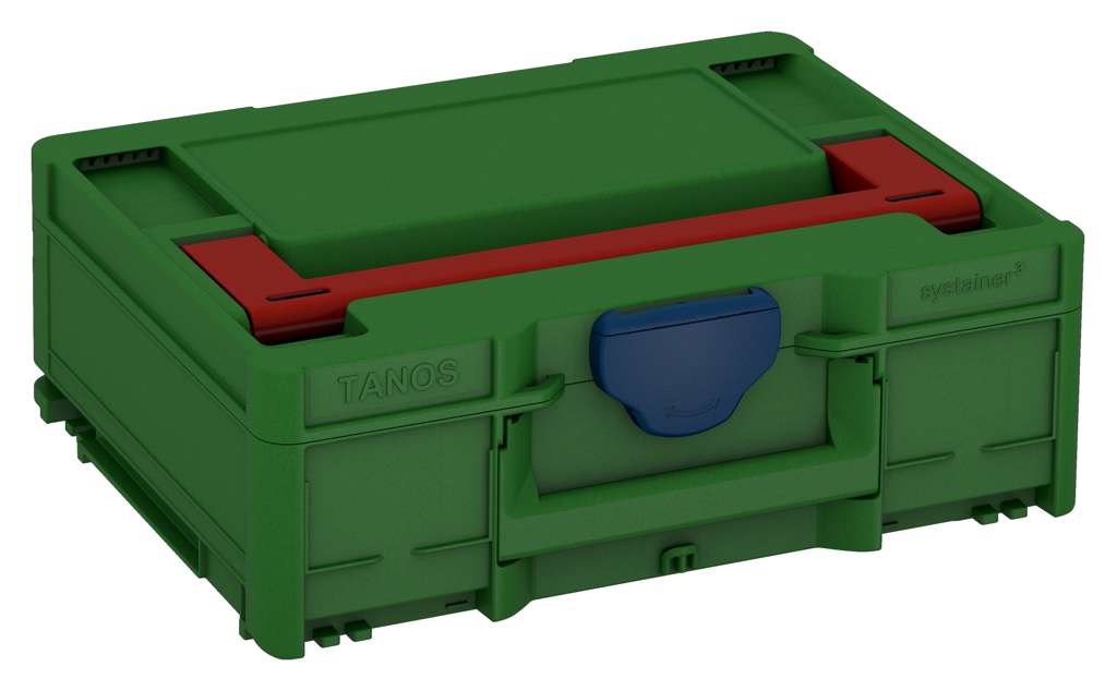Systainer³ M 137, Emerald Green with Carmine Red lid handle and Sapphire Blue catches