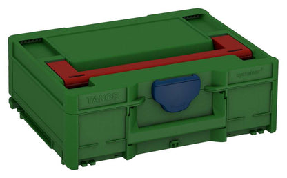 Systainer³ M 137, Emerald Green with Carmine Red lid handle and Sapphire Blue catches