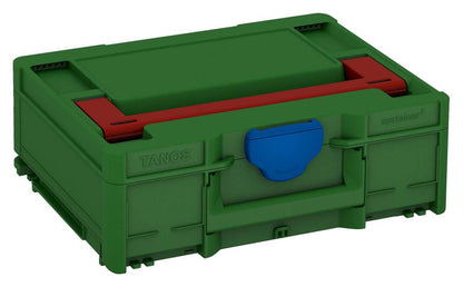 Systainer³ M 137, Emerald Green with Carmine Red lid handle and Signal Blue catches
