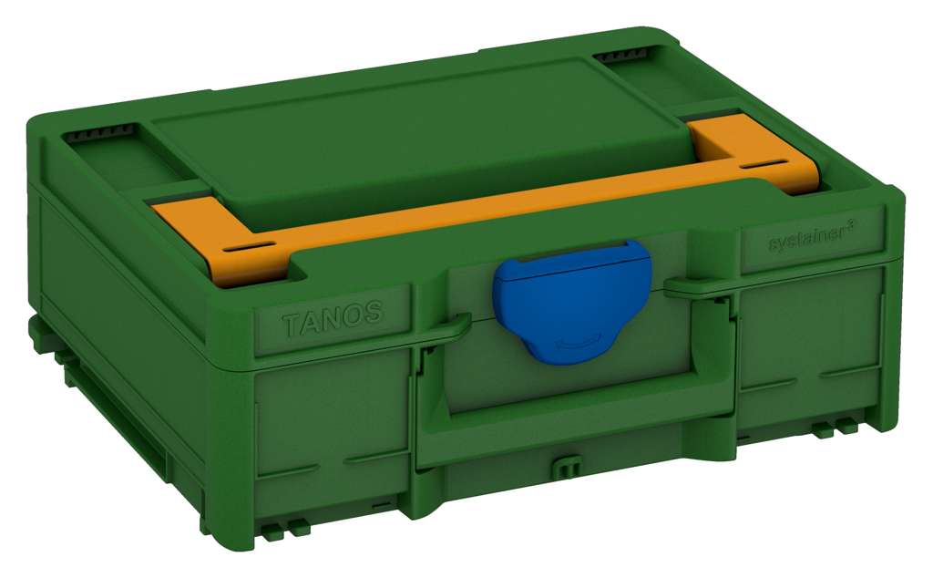 Systainer³ M 137, Emerald Green with Daffodil Yellow lid handle and Signal Blue catches