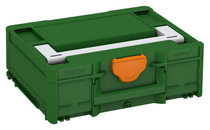 Systainer³ M 137, Emerald Green with Light Grey lid handle and Deep Orange catches