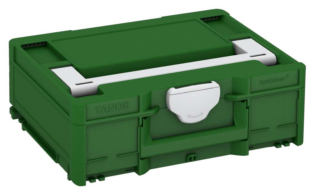 Systainer³ M 137, Emerald Green with Light Grey lid handle and Light Grey catches